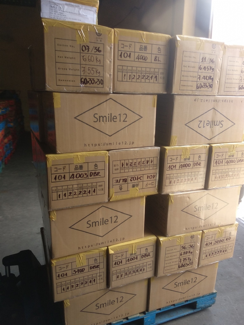 EXPORT SHOES - LCL FROM ICD TANAMEXCO TO KOBE, JAPAN